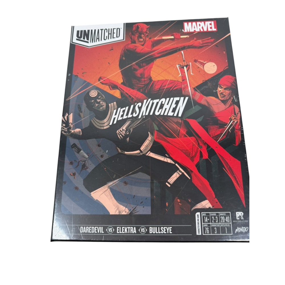 Unmatched: Marvel Hells Kitchen Board Game Sealed Daredevil Elektra Bullseye